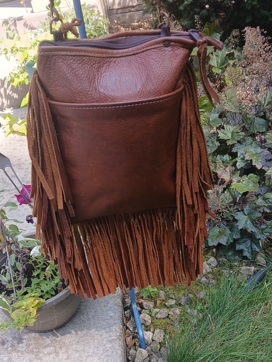 Double J Saddlery, Handbags - Double J Saddlery the PP41 Vintage Cognac Ostrich Pouch Purse